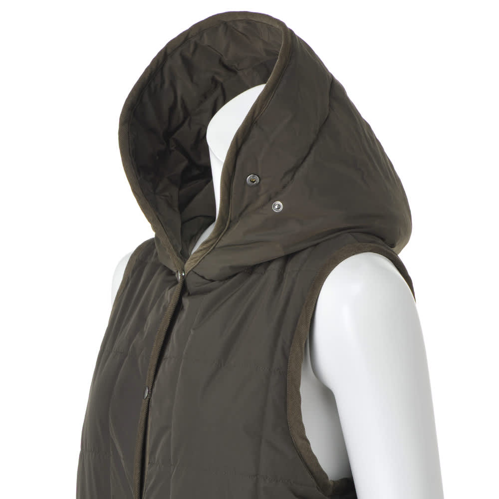 パイピングデザイン 中わた キルティング ロングジレ 通販 - ディノス