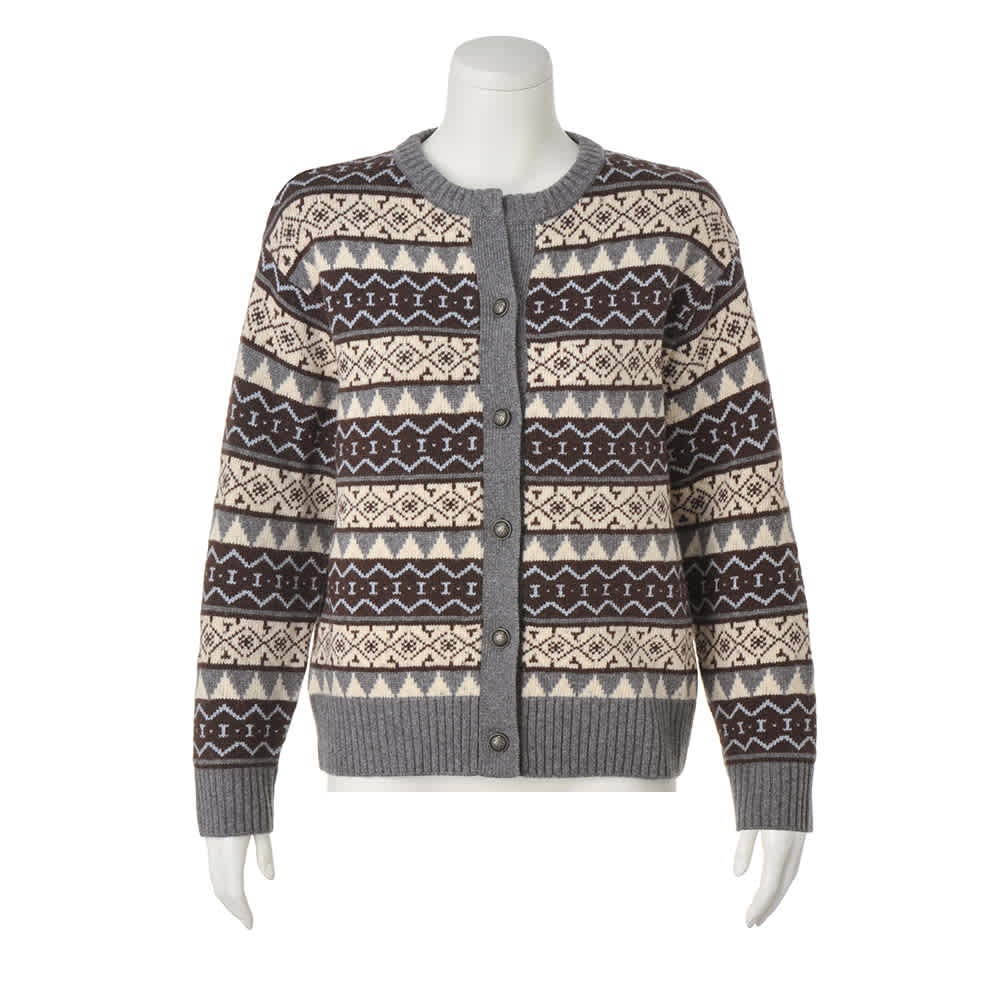 ノルディック柄ジャカード カーディガン 通販 - ディノス