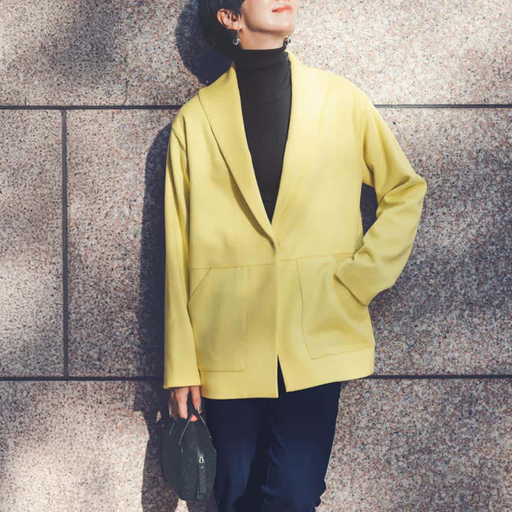 ウールカシミヤ ショールカラージャケットコート 通販 - ディノス