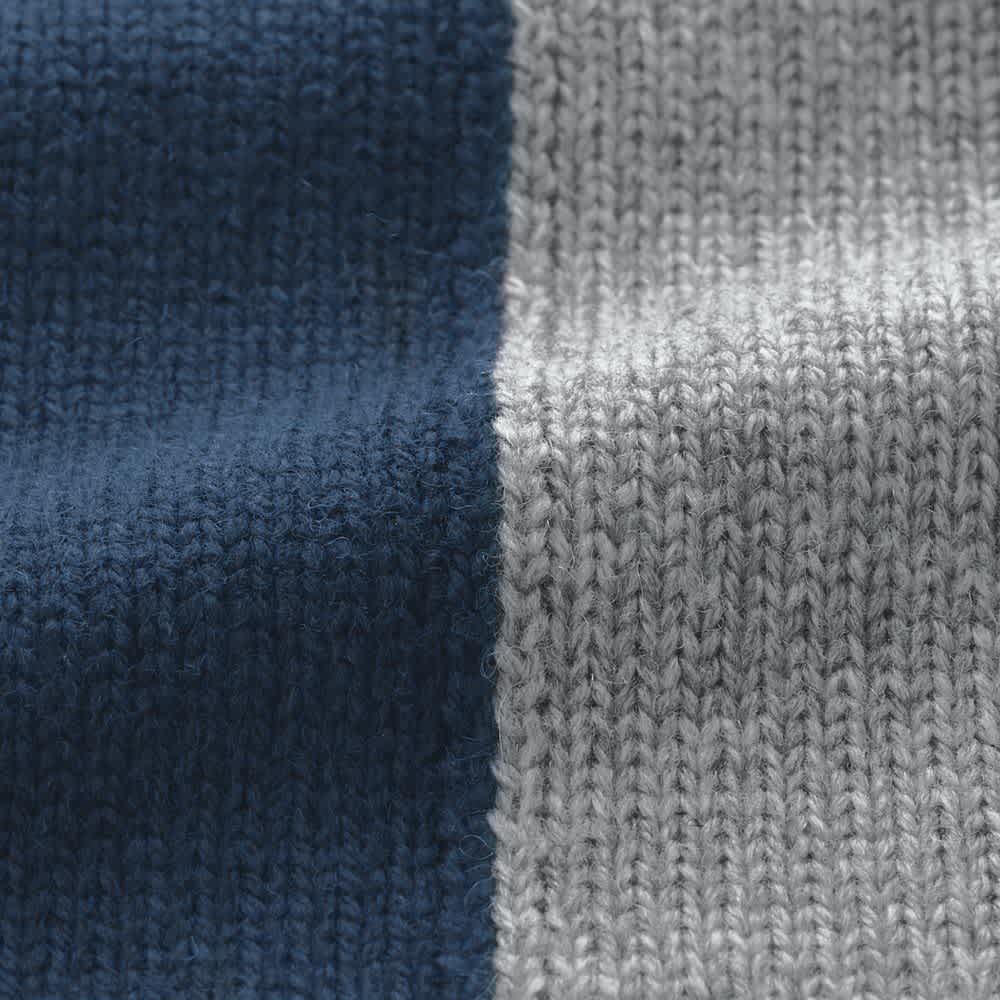 ウール混インターシャ カラーブロックワンピース 通販 - ディノス