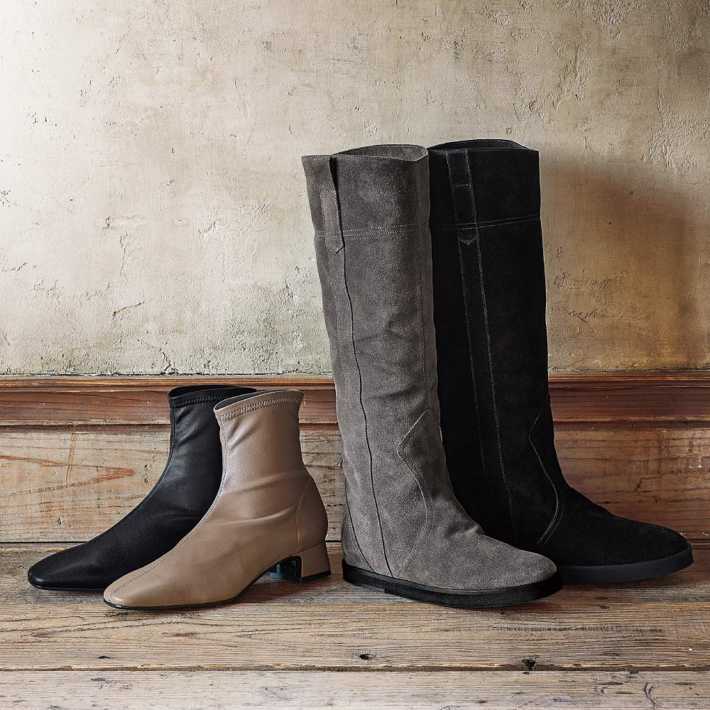 FABIO RUSCONI/ファビオルスコーニ インヒール ロングブーツ