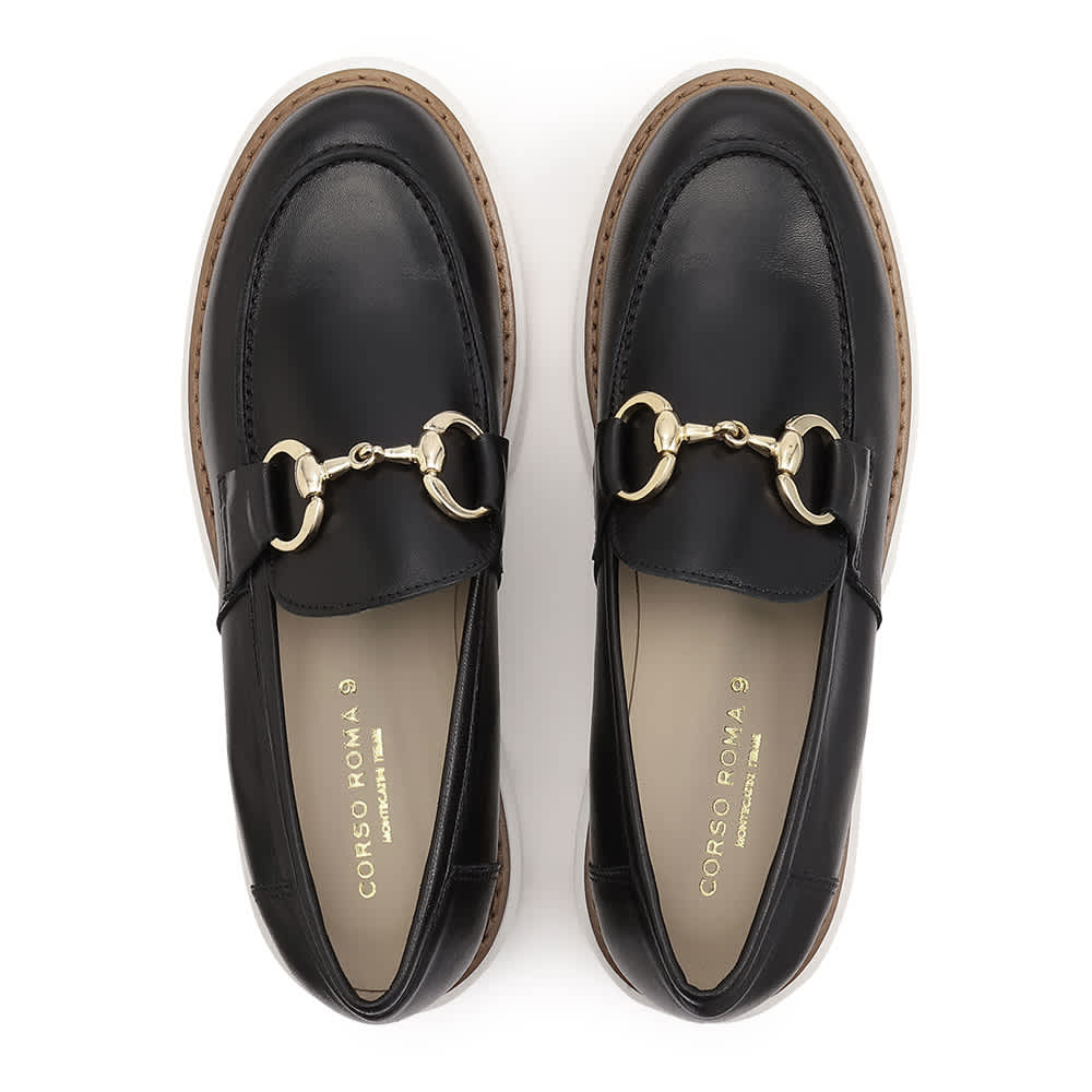 CORSO ROMA，9/コルソローマ ノーヴェ 厚底 ビットローファー