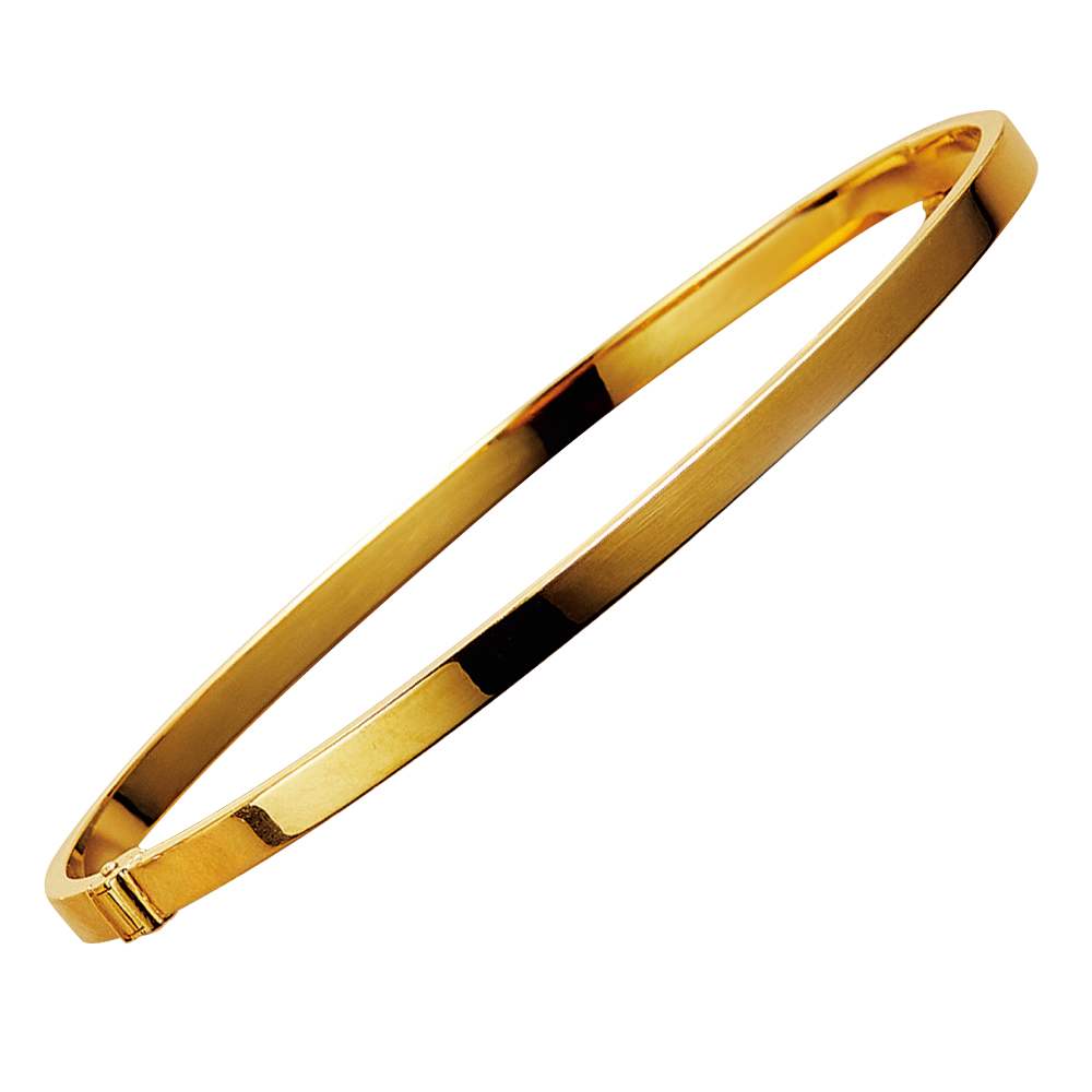 K18 フラットバングル（太幅） 通販 - ディノス