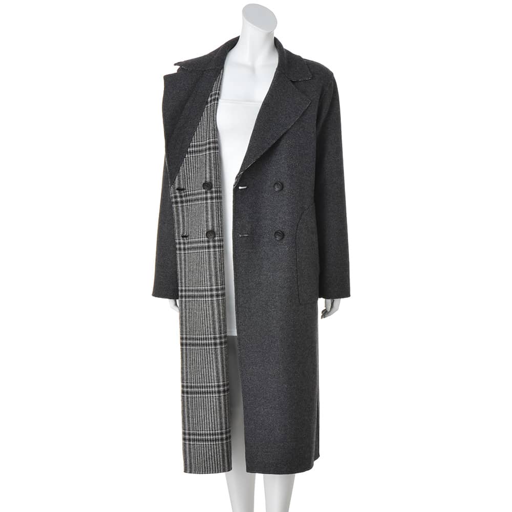 イタリア素材 ダブルフェイス リバーシブルコート 通販 - ディノス