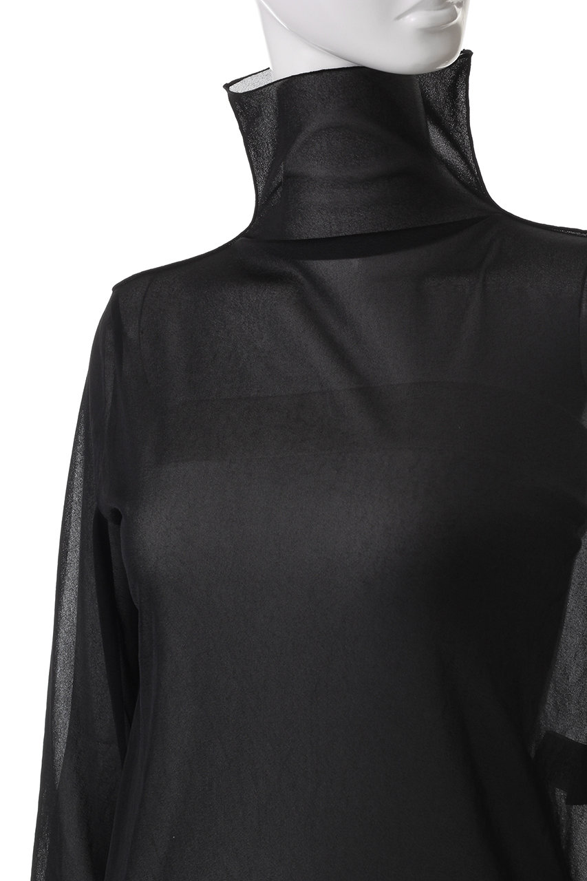 DEPAREILLE(デパリエ)｜シフォンハイネックトップス/オフホワイト の