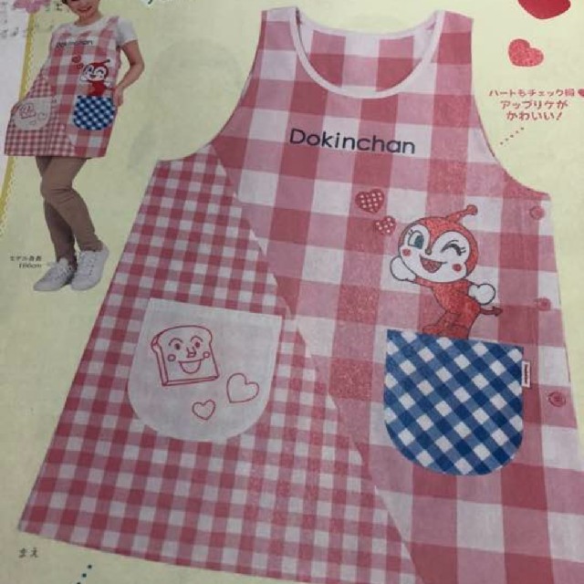 アンパンマン - ドキンちゃんエプロンの通販 by ハワイ｜アンパンマン