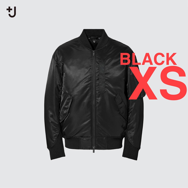 UNIQLO - ユニクロ＋J ハイブリッドダウンオーバーサイズ MA-1ブルゾン