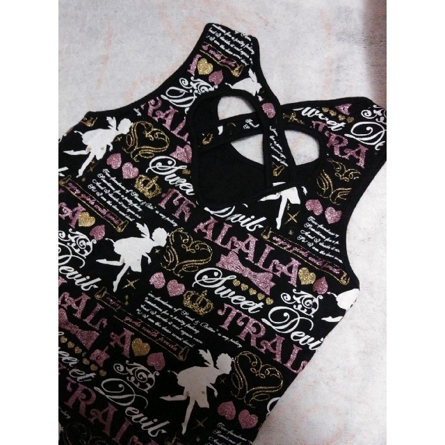 TRALALA - USED☆リズリサ トゥララ☆タンクトップ2枚セット☆黒