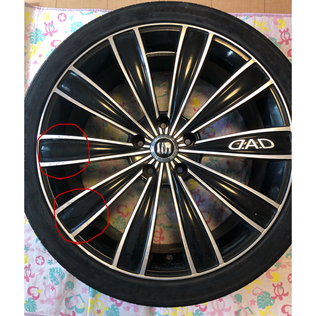 19インチ ギャルソン DAD 中古ホイール 4本の通販 by k's shop｜ラクマ