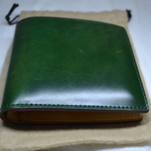 GANZO - 【yogi様専用】GANZOコードバン二つ折り財布グリーンの通販 by