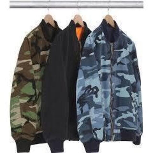 Supreme - SUPREME Reversible Cotton MA-1 S 15 青迷彩の通販 by