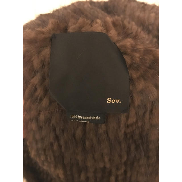 最終お値下げSOV ダブルスタンダードミンクポンチョ