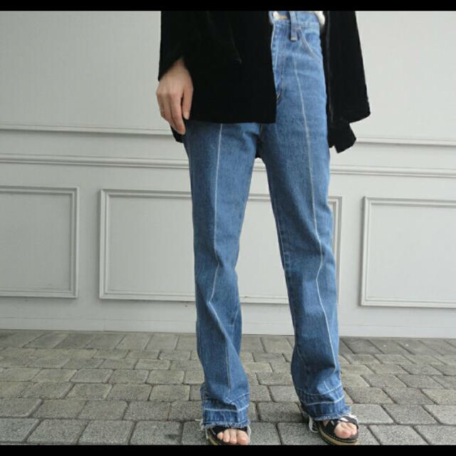 vivi様専用 フミカウチダ センタープレス デニム 38の通販 by boudon