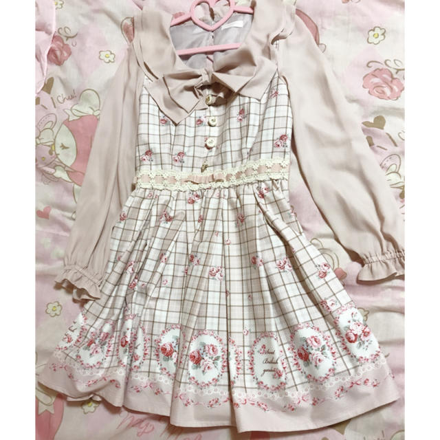 LIZ LISA - LIZ LISAチェックローズワンピースの通販 by ♡｜リズリサ