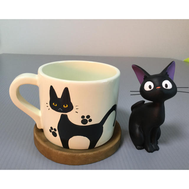 ジブリ - （ 美品 ）ジブリ「 魔女の宅急便 」陶器製 ジジ カップ