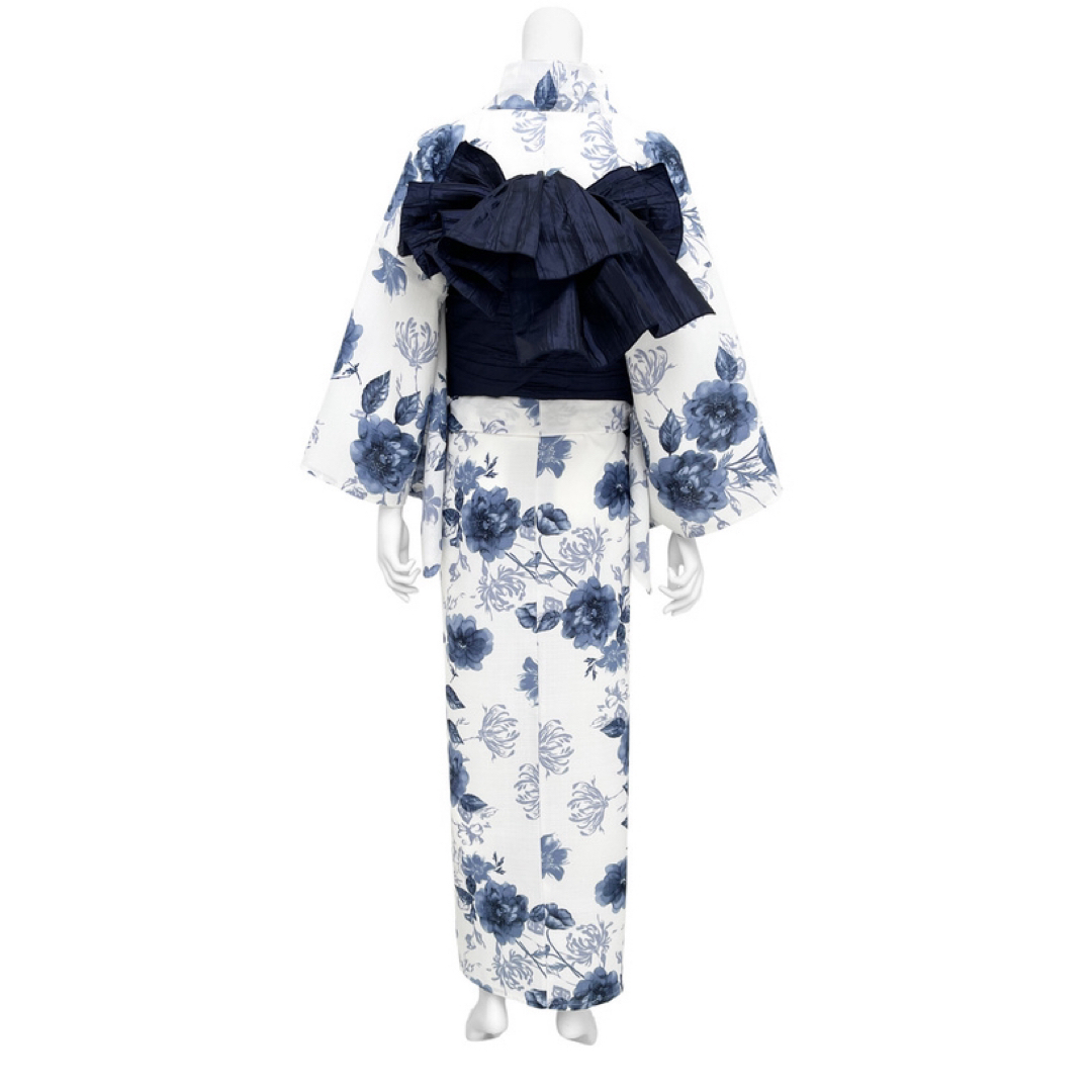 GRL - GRL 花柄浴衣 帯セット ブルー 水彩 モダン 古典 夏 yukata 新品