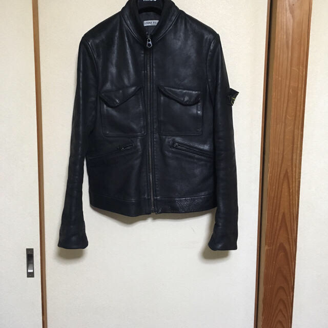 STONE ISLAND - STONE ISLAND ストーンアイランド レザー ライダース
