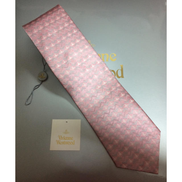 Vivienne Westwood - 新品 タグ ヴィヴィアン ネクタイ 光沢 ピンク
