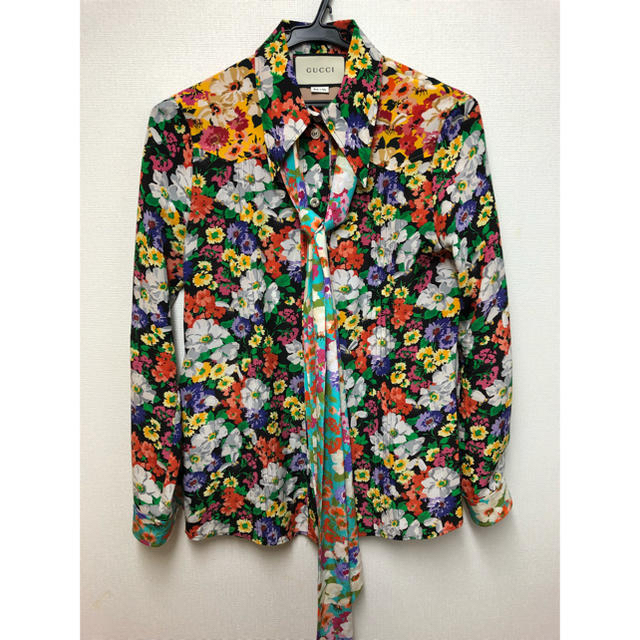 GUCCI - gucci グッチ フラワー シャツ 希少 38 早い者勝ちの通販 by