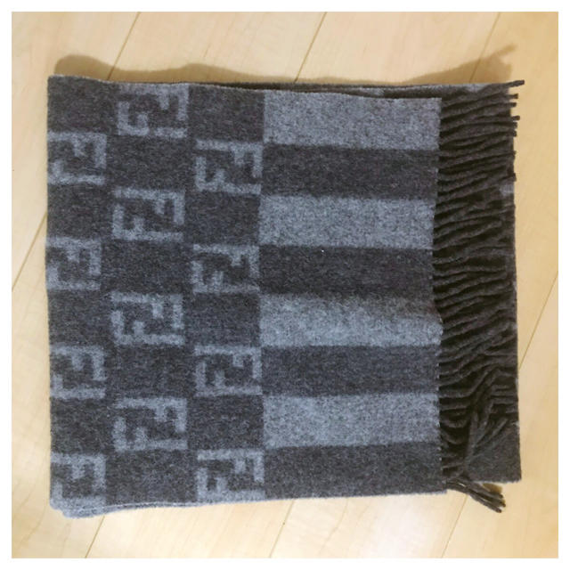 FENDI - フェンディ FENDI ストール マフラー ズッカ柄 ウール 美品