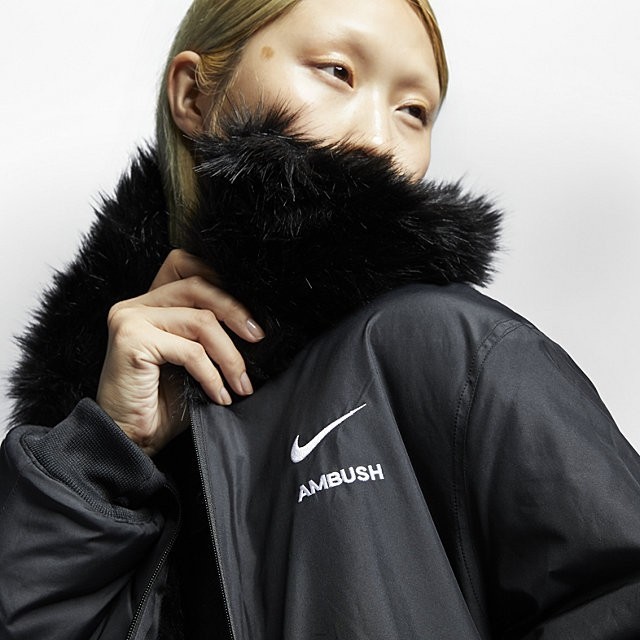 AMBUSH - Mサイズ NIKE x AMBUSH リバーシブル フェイクファーコートの