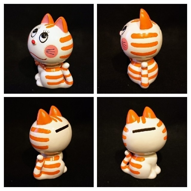 内藤ルネ RUNE 猫の貯金箱 陶器 昭和レトロポップ ネコ ねこの通販 by