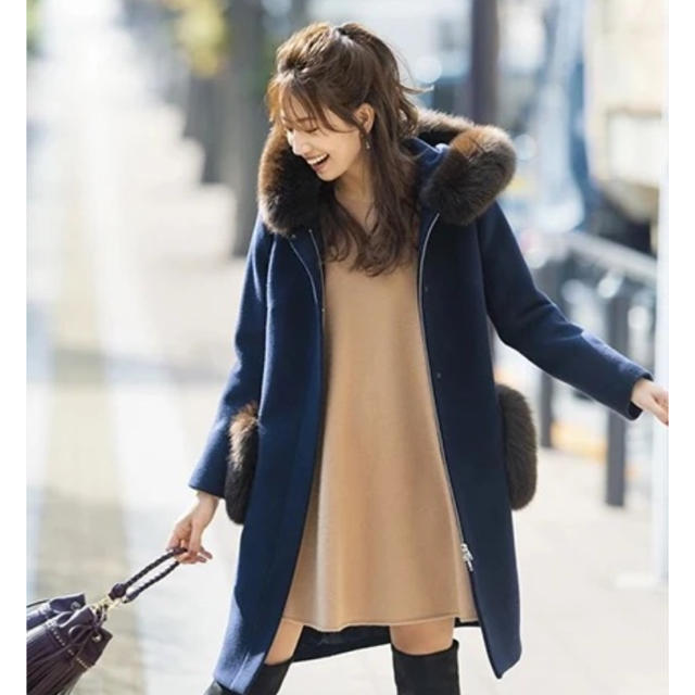 Mystrada - 新品タグ付 Mystrada ポケットファー付フードコートの通販