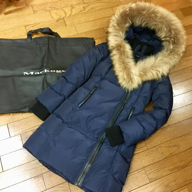 Mackage - Mackage 大人気ロングダウン ネイビー 美品の通販 by