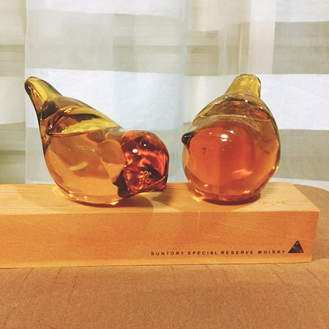 EXPO'85 つくば万博 サントリー 燐鳥館 記念 小鳥型ボトルの通販 by