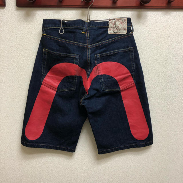 EVISU - 良品 EVISU エヴィス 大黒 大カモメ デニム ハーフパンツ 32の