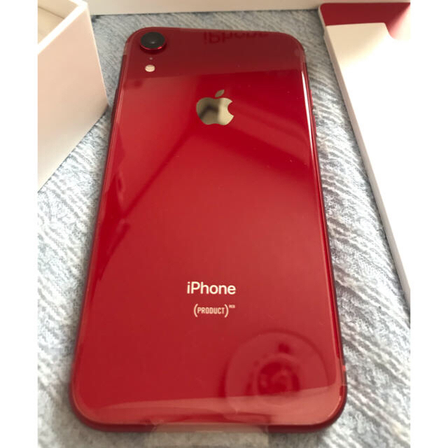 SIMロック解除済み 動作確認のみ au iPhone XR RED 128GB