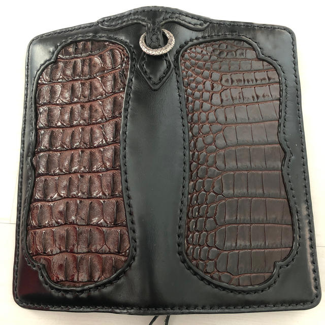 THE FLAT HEAD - フラットヘッド クロコダイル コードバン ウォレット