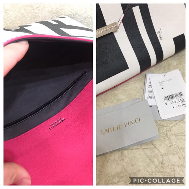 EMILIO PUCCI - EMILIO PUCCI クラッチバッグ 幾何学模様 難ありの通販