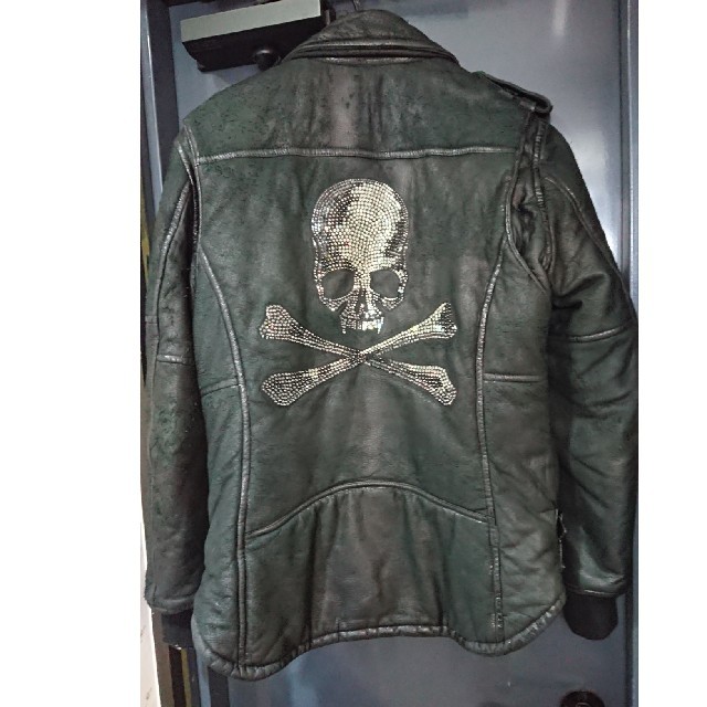 Roen - ROEN ディアスキン鹿革 スワロフスキー ダブルライダース