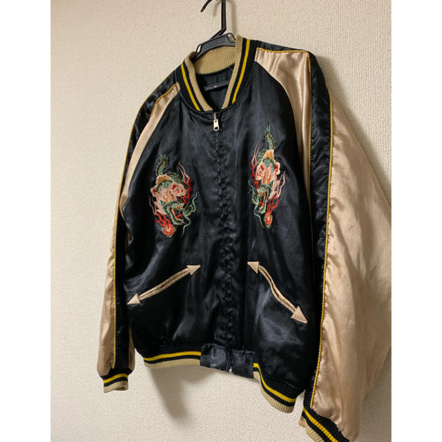 ☆ ヴィンテージ 回転式 YKK サテン スカジャン ☆の通販 by poohted