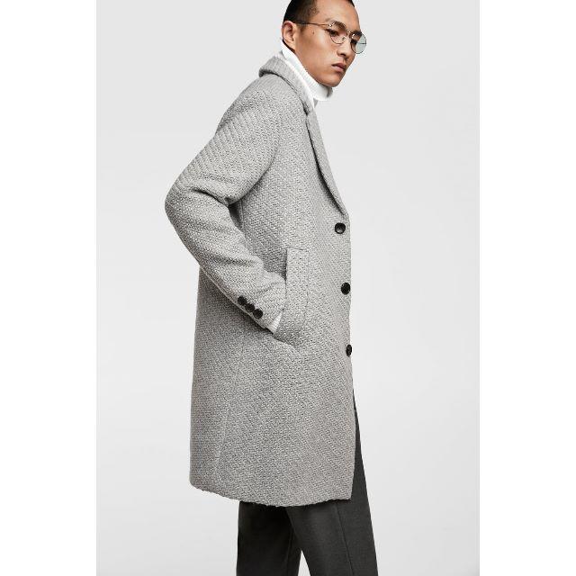 ZARA - ☆ZARA ザラ メルトン ウール コート チェスターコート/メンズ