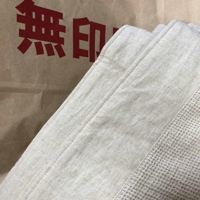 MUJI (無印良品) - 無印良品 新商品 綿麻 ワッフル多用布 マルチカバー