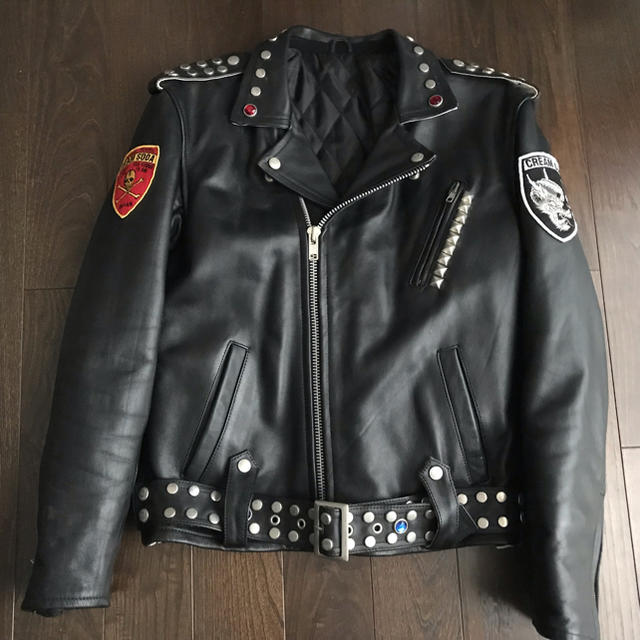 クリームソーダ ピンクドラゴン 革ジャン Lの通販 by Segucci's shop