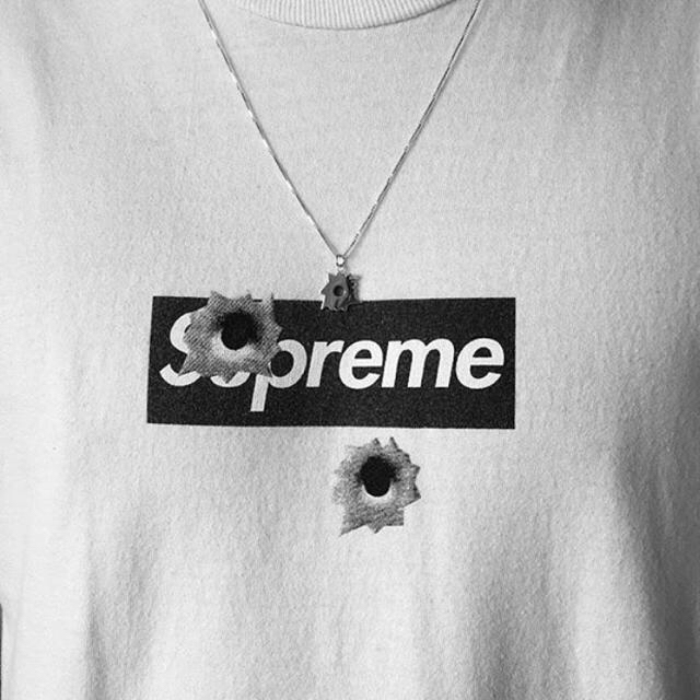 Supreme - fake gold bullet hole ネックレス シルバー925 弾痕の通販
