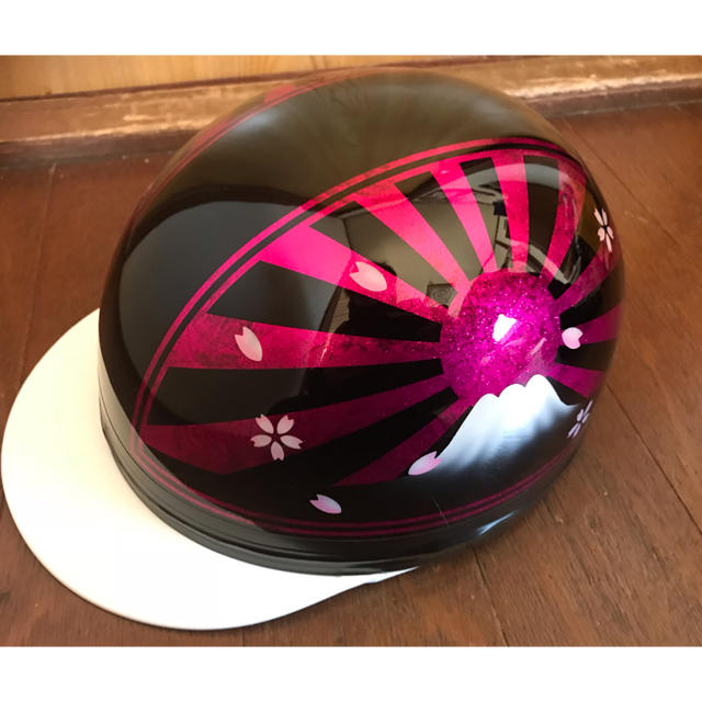 新品ラップ塗装 キャンディーピンクラメ 黒 富士日章 コルク半