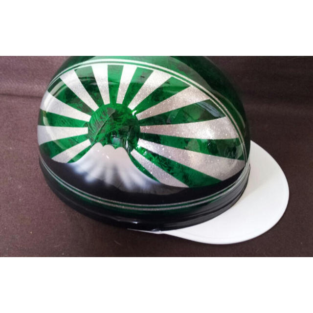 新品ラップ塗装 キャンディーグリーンラメ 富士日章 コルク半