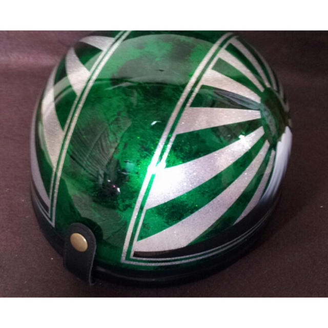 新品ラップ塗装 キャンディーグリーンラメ 富士日章 コルク半