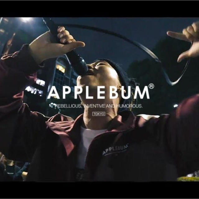 APPLEBUM - applebum サテン トラック ジャケット 唾奇着用の通販 by