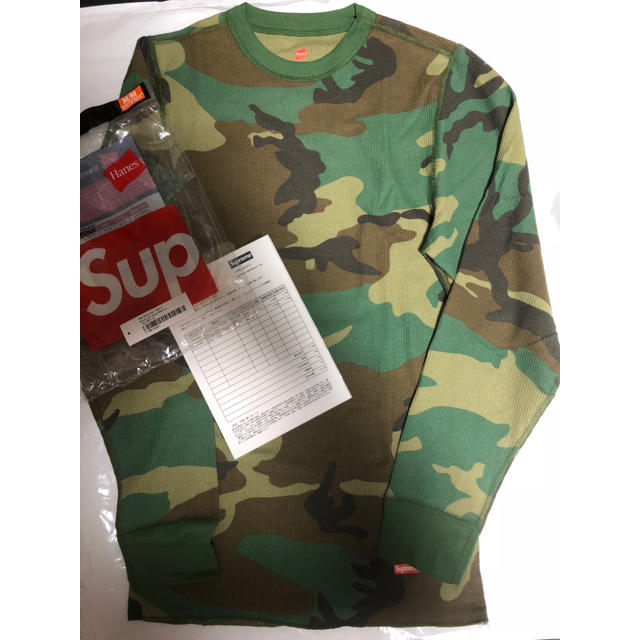 Supreme - supreme HANES THERMAL CREW CAMO カモ 迷彩の通販 by KN's