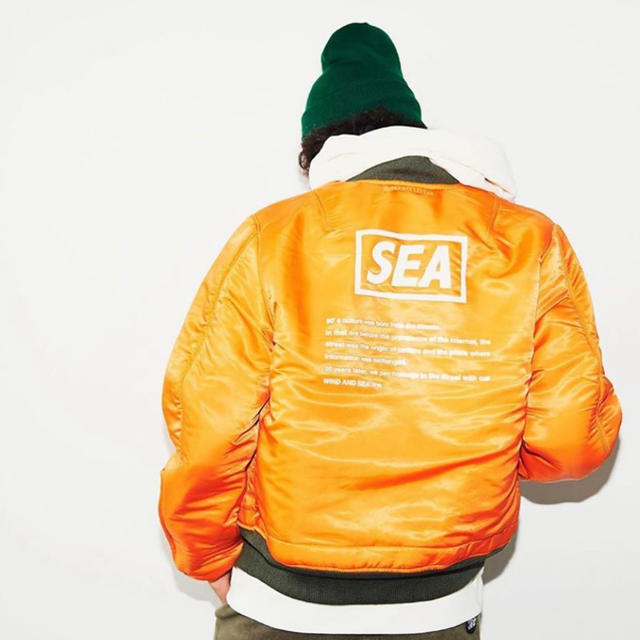 wind and sea キムタク 木村拓哉 ウィンダンシー ma1 即発送可の通販