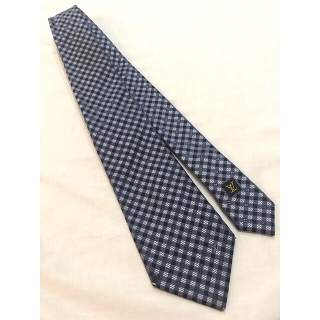 LOUIS VUITTON - ヴィトン LV ネクタイ USED【ブルー×ライトブルー