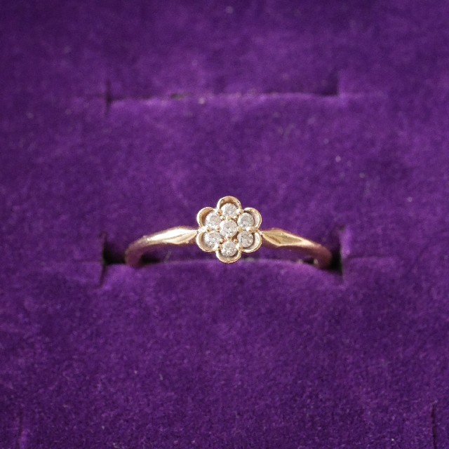 agete - アガット 2009年 クリスマス限定 リング ダイヤモンド 9号の