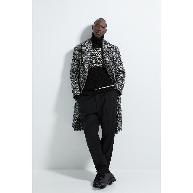 ZARA - 完売品 新品 ZARA ヘリンボーン柄 ダブルブレストコート メンズ