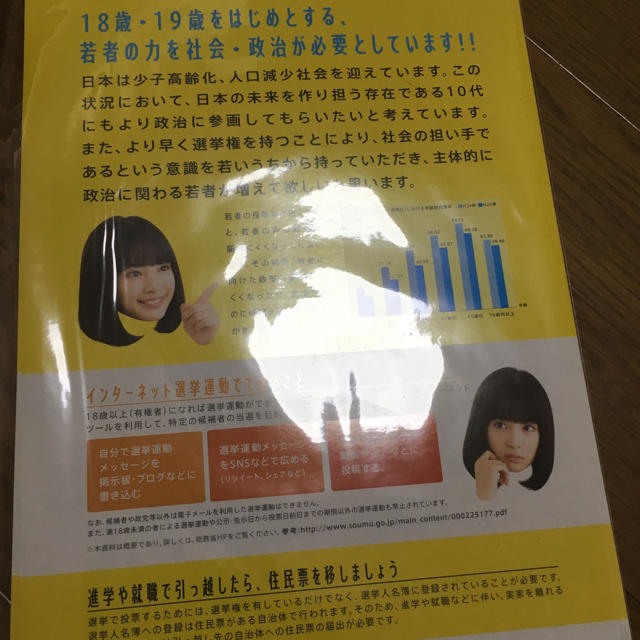 非売品 2枚セット 広瀬すず 選挙ポスターA4 フライヤー チラシの通販