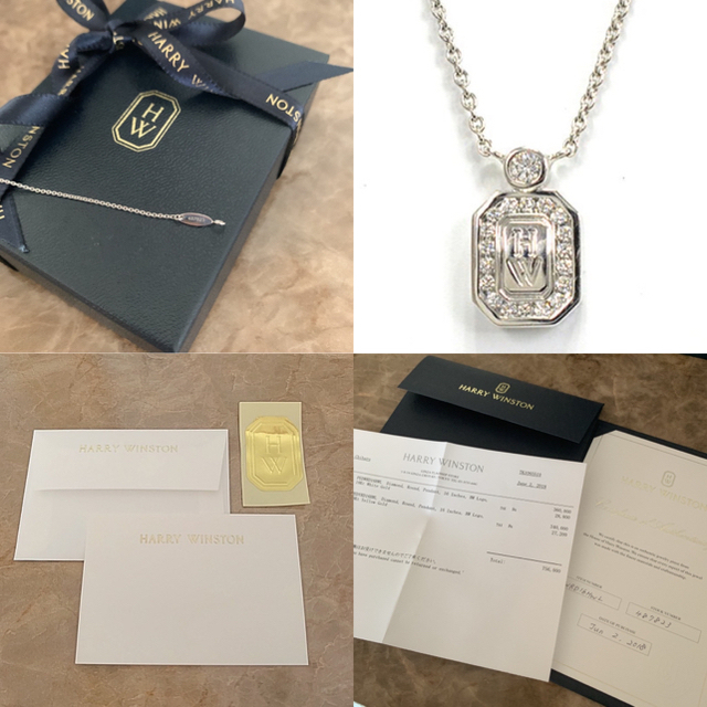 HARRY WINSTON - 完売商品❗️ ロゴネックレス❗️ハリーウィンストン